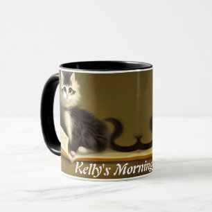 Kelly's Morning Coffee Personalised Customisable Mug