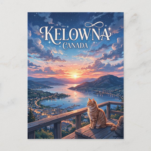 Kelowna Canada Postcard (Front)