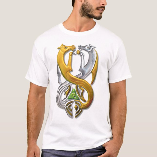 Kelpie gold and silver T-Shirt (Front)