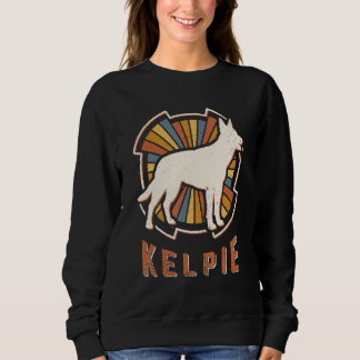 Kelpie Vintage Classic Retro Dog Love Sweatshirt