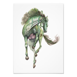 Kelpie Water Horse in Watercolours Photo Print