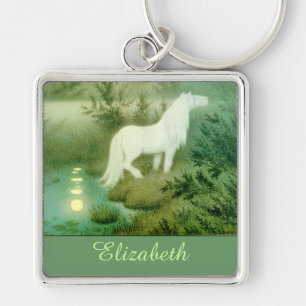 Kelpie Water Horse Personalised Name Key Ring