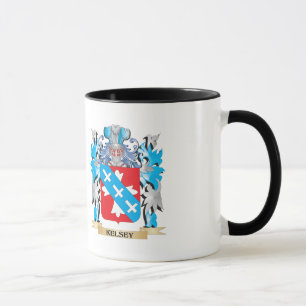 Kelsey Coat of Arms - Family Crest Mug