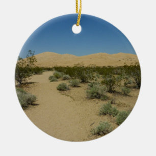 Kelso Dunes at Mojave National Park Ceramic Tree Decoration