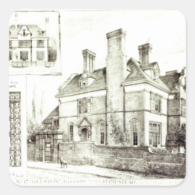Kelston, St. John's Avenue Square Sticker (Front)