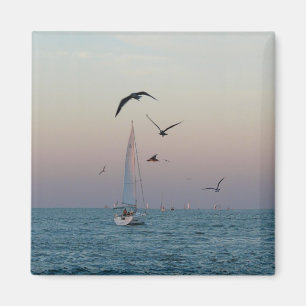 Kemah, TX Sailboat magnet