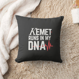 Kemet Runs in My DNA Cushion