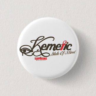Kemetic State of Mind Button (Red/Brown)