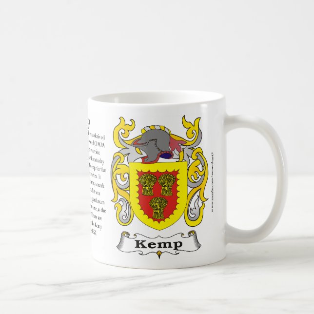 Kemp Family Coat of Arms Mug (Right)