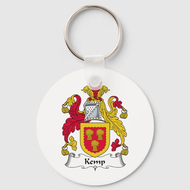 Kemp Family Crest Key Ring (Front)