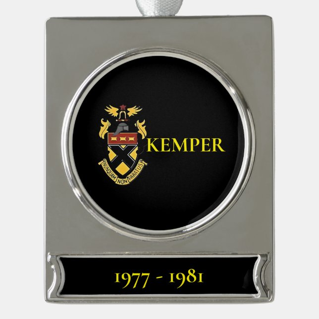 Kemper Military School and College Ornament (Front)