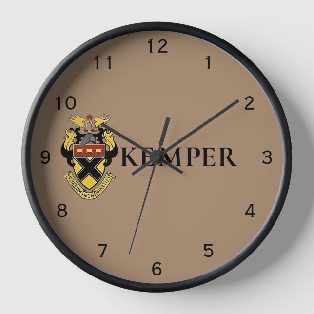 Kemper Military School and College Wall Clock (Front)