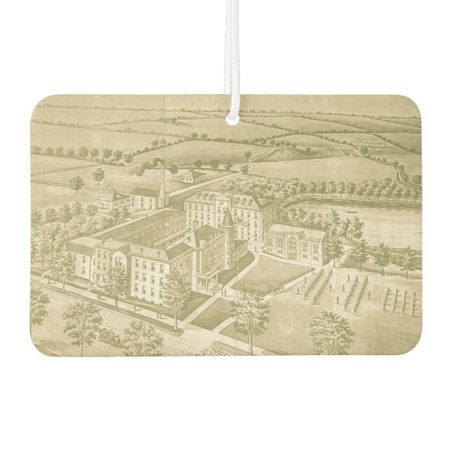 Kemper Military School & College Dual Sided Car Air Freshener (Front)