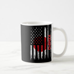 Kempo American Flag Karate Japanese Martial Arts Coffee Mug