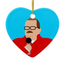 Ken Bone Christmas Ornament Heart