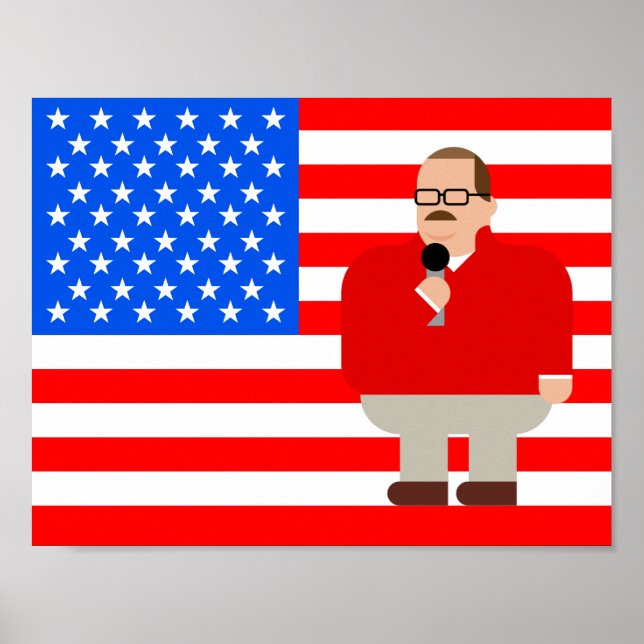 Ken Bone Poster: American Flag Poster (Front)