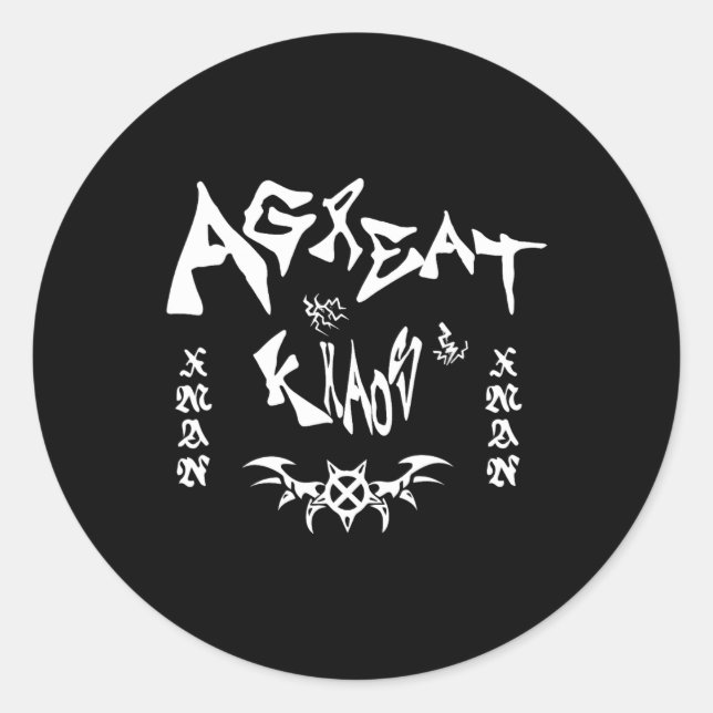 Ken Carson Merch Design Agc  Classic Round Sticker (Front)