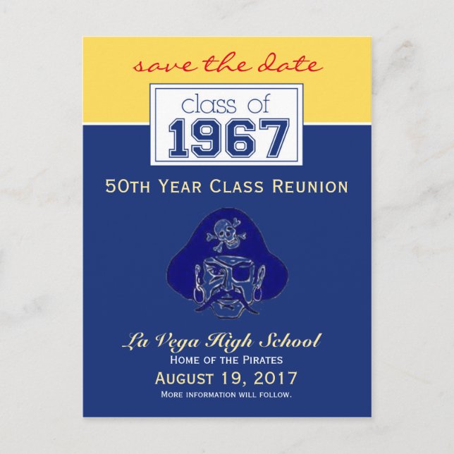 {Ken} Class Reunion Save-the-Date Announcement (Front)