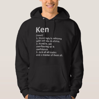 KEN Definition Personalised Name Funny Birthday Gi Hoodie