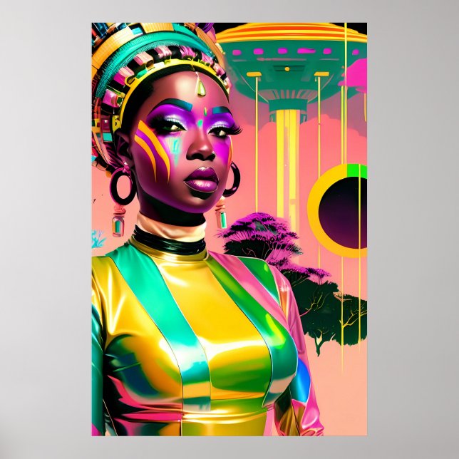 Ken Gauge Afrofuturism One Science Fiction Pop Poster (Front)