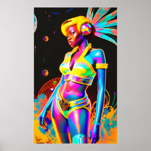 Ken Gauge Afrofuturism Two Science Fiction Pop Poster