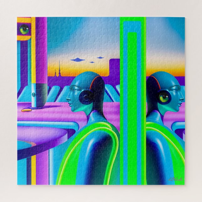 Ken Gauge Future Spectrum Sci-Fi Jigsaw Puzzle (Vertical)