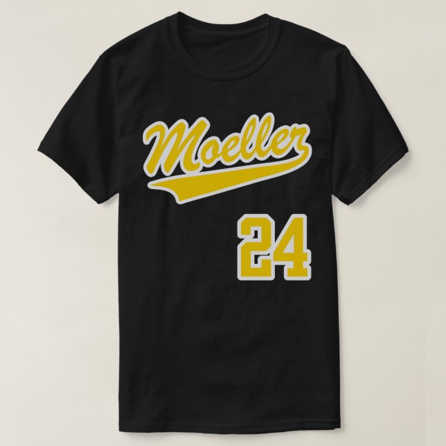 Ken Griffey Jr MOELLER Away Jersey Front Back Prin T-Shirt (Design Front)