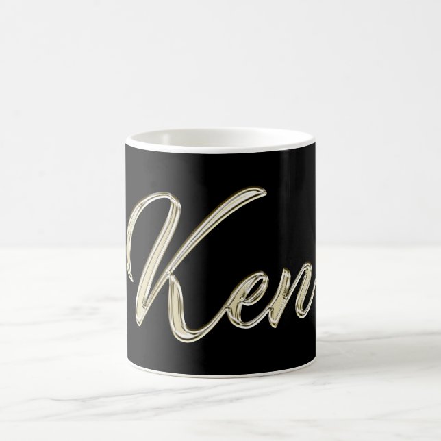 Ken Name whitegold Tasse Teetasse Coffee Coffee Mug (Center)