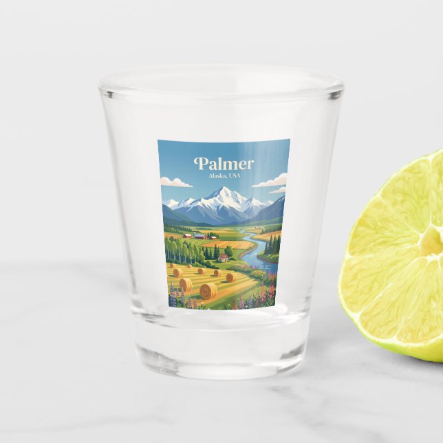 Kenai Alaska Shot Glass (Front)