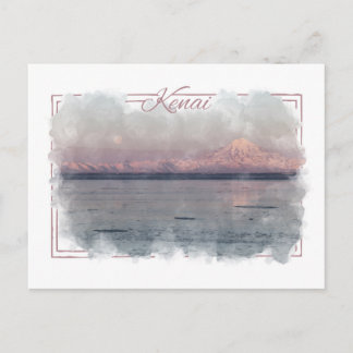 Kenai Alaskan Watercolor Postcard