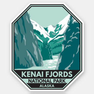 Kenai Fjords National Park Alaska Vintage