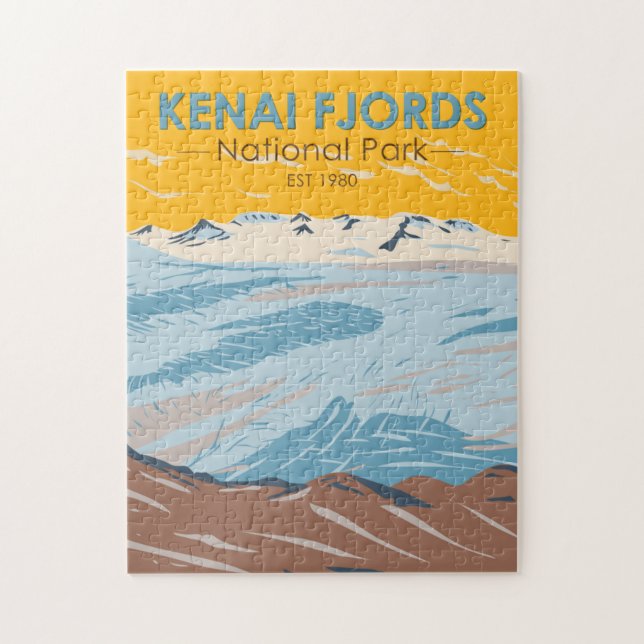 Kenai Fjords National Park Harding Icefield  Jigsaw Puzzle (Vertical)