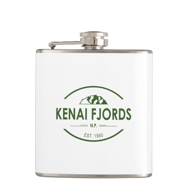 Kenai Fjords National Park Hip Flask (Front)