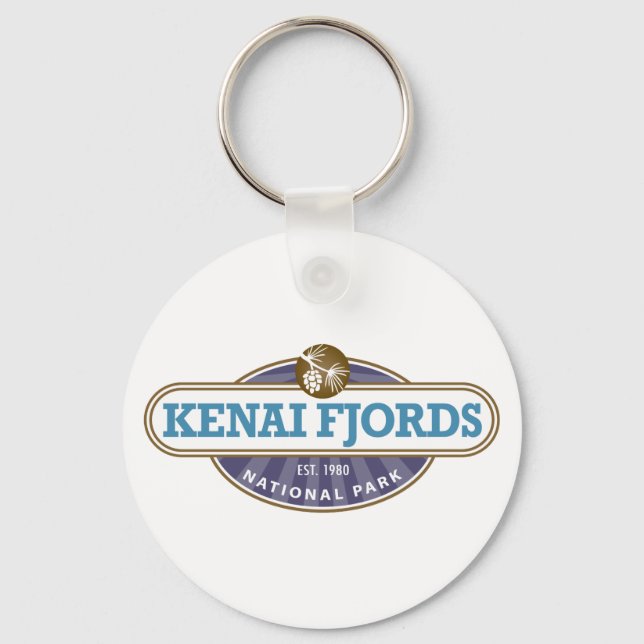 Kenai Fjords National Park Key Ring (Front)