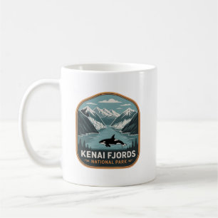 Kenai Fjords National Park Orca Badge Coffee Mug