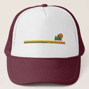 Kenai Fjords National Park Pine Trees Sun Trucker Hat