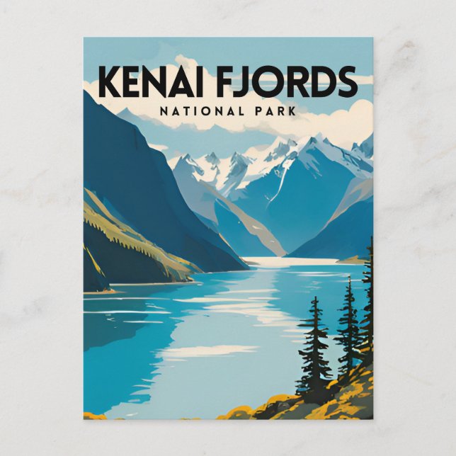 Kenai Fjords National Park Postcard (Front)