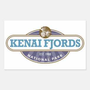 Kenai Fjords National Park Rectangular Sticker