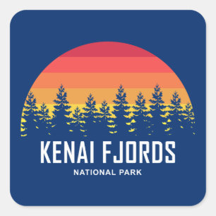 Kenai Fjords National Park Square Sticker