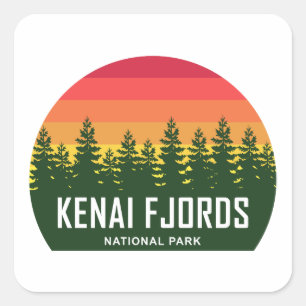 Kenai Fjords National Park Square Sticker