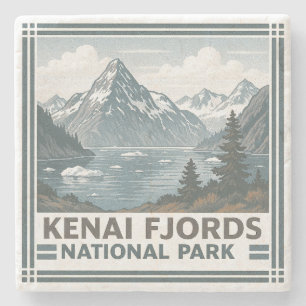 Kenai Fjords National Park Stone Coaster