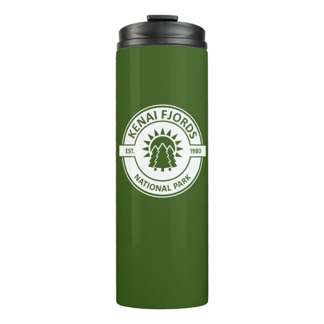 Kenai Fjords National Park Sun Trees Thermal Tumbler (Front)