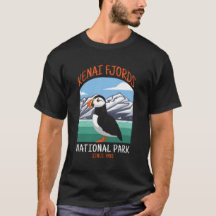 Kenai Fjords National Park Us Puffin Bird Alaska T-Shirt