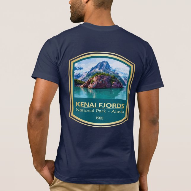 Kenai Fjords NP (PF1) T-Shirt (Back)