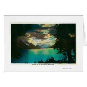 Kenai Lake, Alaska with Storm Gathering