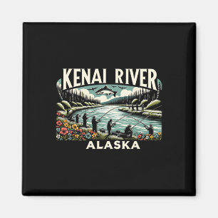 Kenai River Alaska Ak Salmon Fishing Nature Lovers Magnet