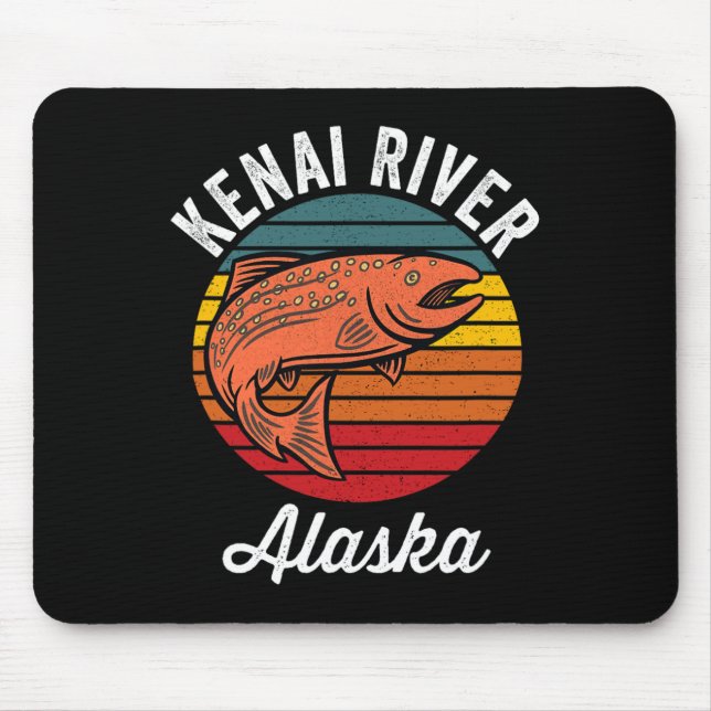 Kenai River Alaska Salmon Fishing  Mouse Pad (Front)