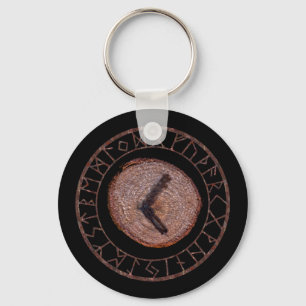 Kenaz - Elder Futhark rune Key Ring