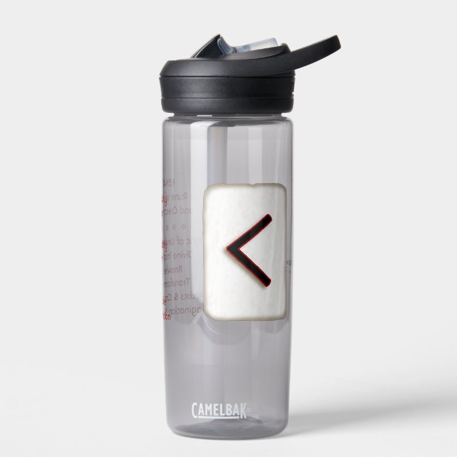 Kenaz "Ingenuity" Rune Stone Water Bottle (Left)