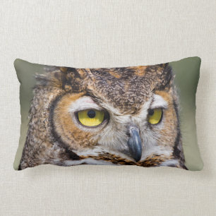 Kendall County, Texas. Great Horned Owl Lumbar Cushion
